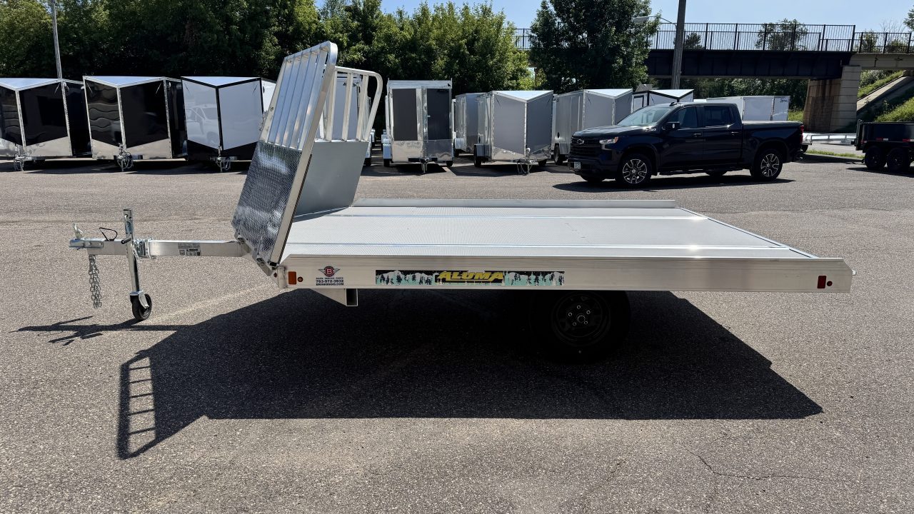 New Aluma (8.5'x10') Aluminum Snowmobile Trailer- 2 Place Drive On/Off!