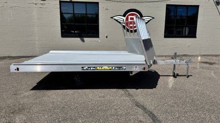 New Aluma (8.5'x10') Aluminum Snowmobile Trailer- 2 Place Drive On/Off!