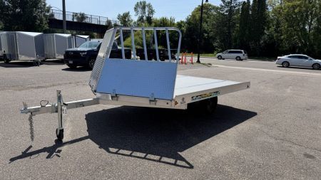 New Aluma (8.5'x10') Aluminum Snowmobile Trailer- 2 Place Drive On/Off!