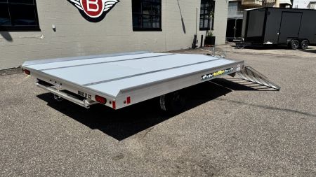New Aluma (8.5'x10') Aluminum Snowmobile Trailer- 2 Place Drive On/Off!