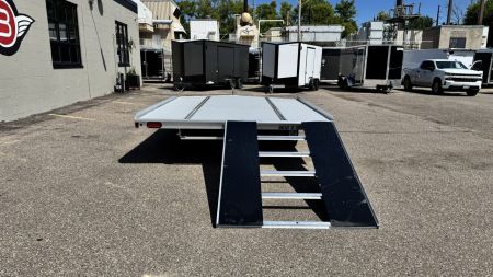 New Aluma (8.5'x10') Aluminum Snowmobile Trailer- 2 Place Drive On/Off!