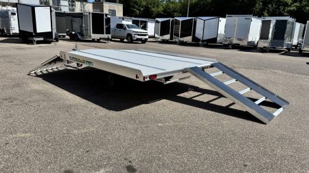 New Aluma (8.5'x10') Aluminum Snowmobile Trailer- 2 Place Drive On/Off!