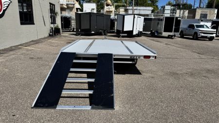 New Aluma (8.5'x10') Aluminum Snowmobile Trailer- 2 Place Drive On/Off!