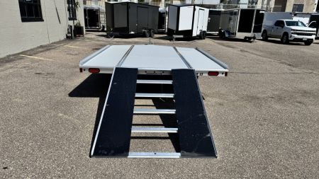 New Aluma (8.5'x10') Aluminum Snowmobile Trailer- 2 Place Drive On/Off!