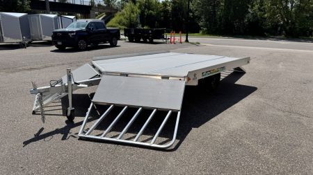 New Aluma (8.5'x10') Aluminum Snowmobile Trailer- 2 Place Drive On/Off!