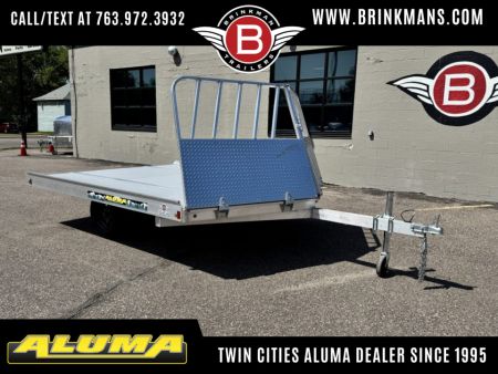 New Aluma (8.5'x10') Aluminum Snowmobile Trailer- 2 Place Drive On/Off!