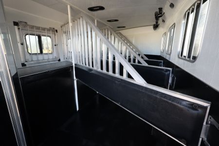Used 2022 Bison 4 Horse LQ Slide-out Horse Trailer