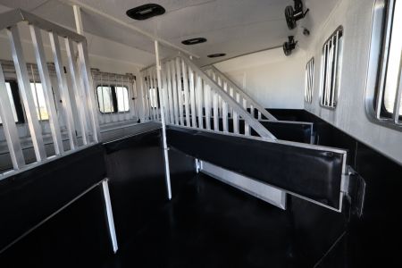 Used 2022 Bison 4 Horse LQ Slide-out Horse Trailer