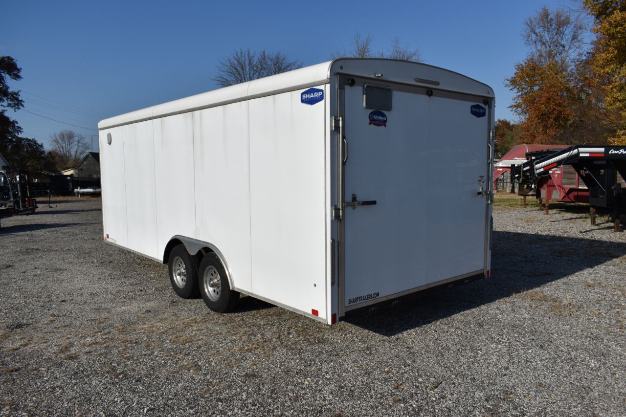 Used 2019 United Trailers ULT 8.5X20 RAMP 6'6" TALL Car / Racing Trailer