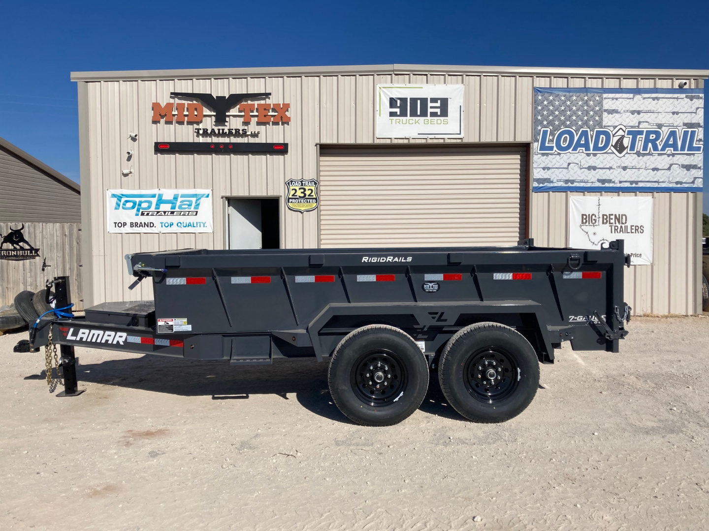 New 2026 Lamar Trailers BD 83" X 12' DL - 14K LOW-PRO DUMP TRAILER