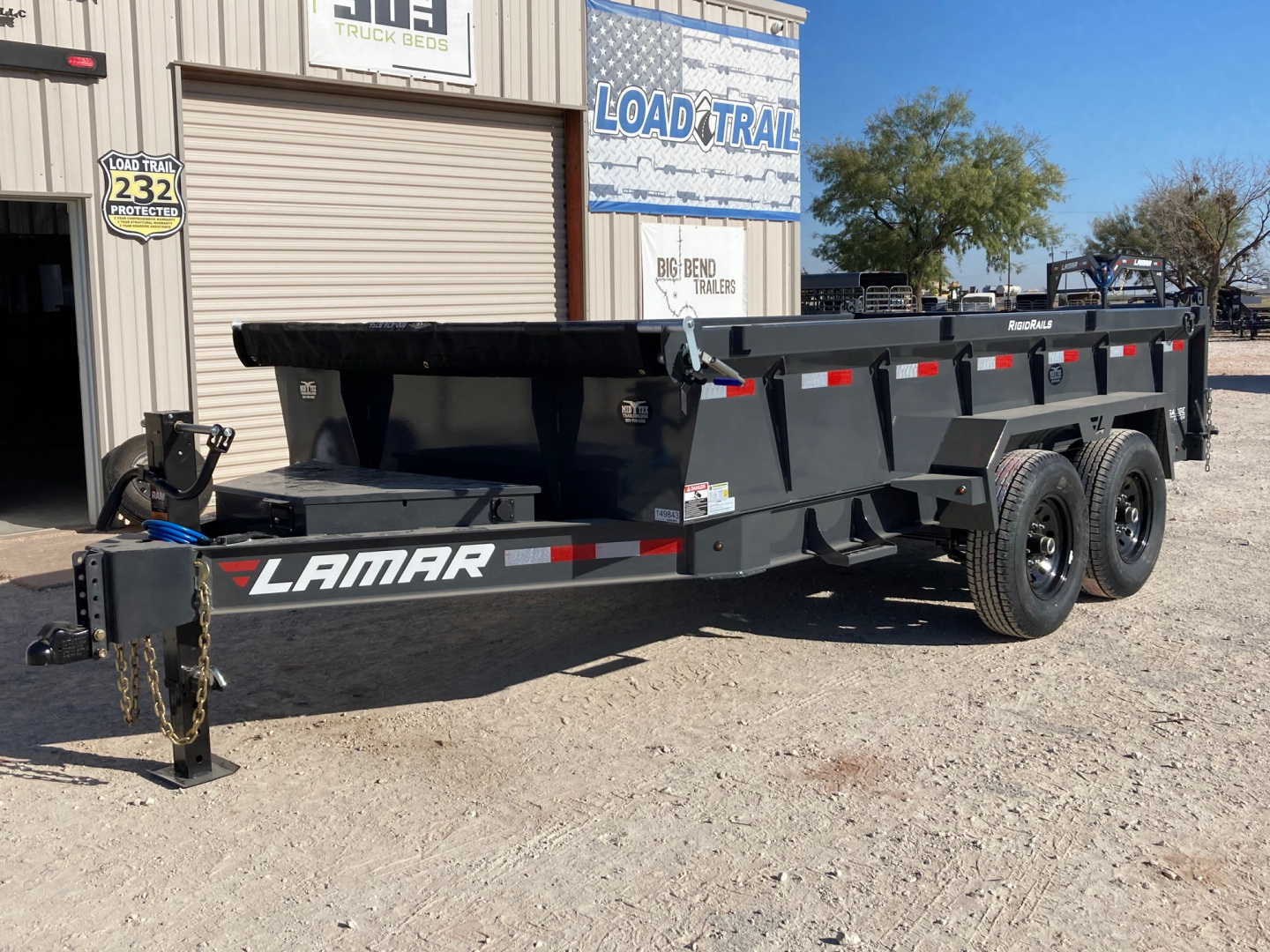 New 2026 Lamar Trailers BD 83" X 14' DL - 14K LOW-PRO DUMP