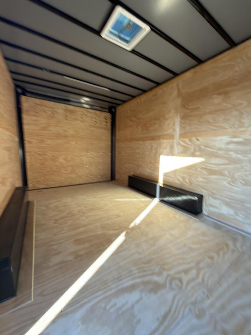 New 2026 Diamond Cargo 8.5x16TA 7'6" Tall .080 Black PolyCor Blackout Package Rear Wing Spoiler Cargo / Enclosed Trailer