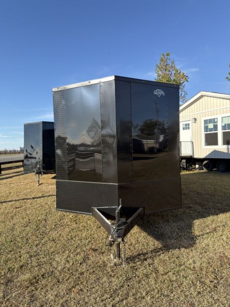 New 2026 Diamond Cargo 8.5x16TA 7'6" Tall .080 Black PolyCor Blackout Package Rear Wing Spoiler Cargo / Enclosed Trailer