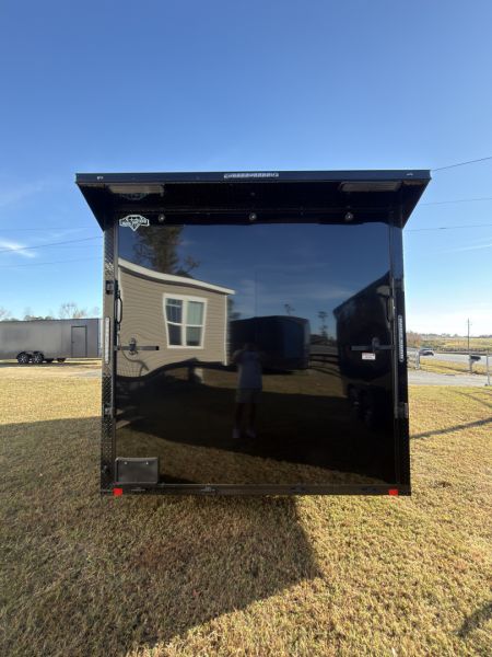 New 2026 Diamond Cargo 8.5x16TA 7'6" Tall .080 Black PolyCor Blackout Package Rear Wing Spoiler Cargo / Enclosed Trailer
