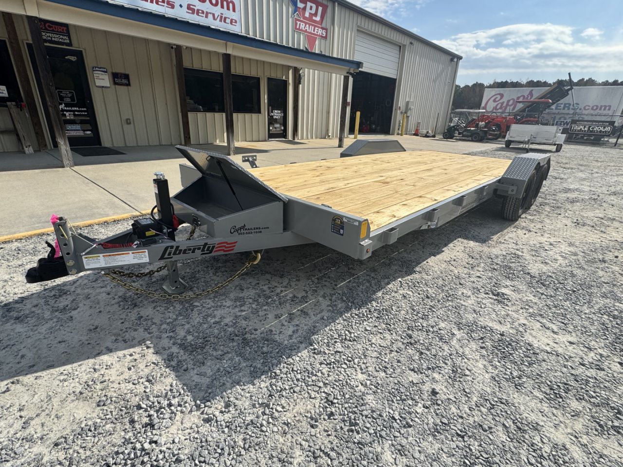New 2027 Liberty LC7K83X20C4 Battleship Grey Car Hauler