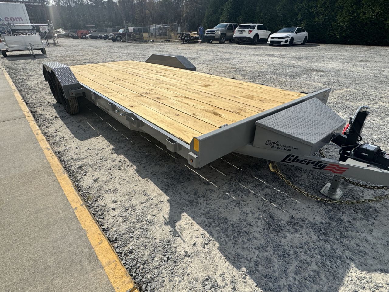 New 2027 Liberty LC7K83X20C4 Battleship Grey Car Hauler