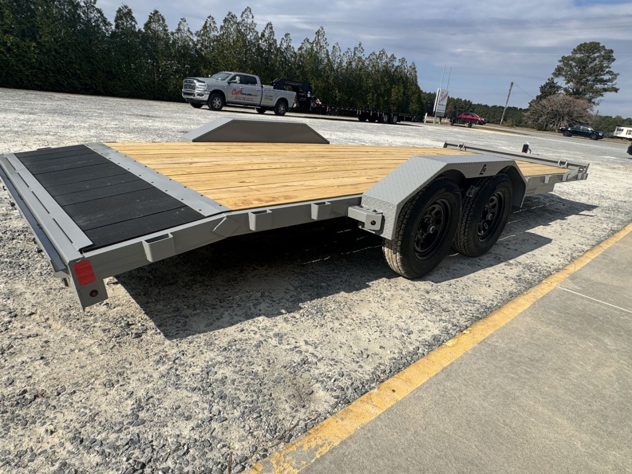 New 2027 Liberty LC7K83X20C4 Battleship Grey Car Hauler