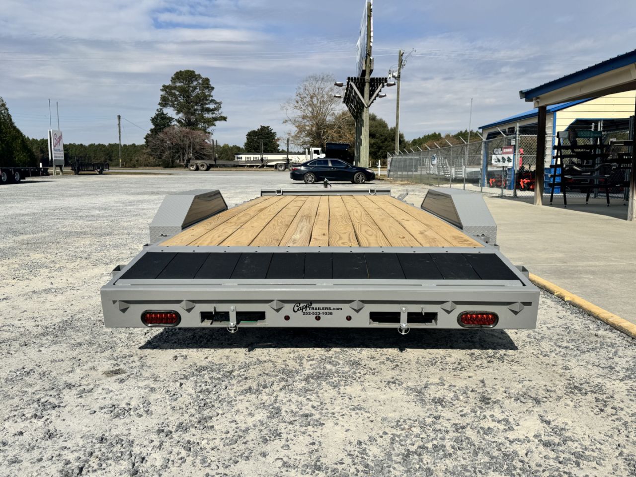 New 2027 Liberty LC7K83X20C4 Battleship Grey Car Hauler