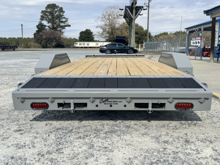 New 2027 Liberty LC7K83X20C4 Battleship Grey Car Hauler