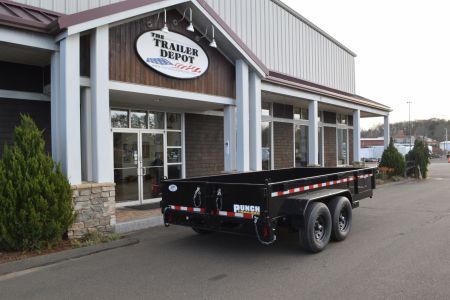 New Punch 6'11" x 14' Scissor Dump Trailer 14K