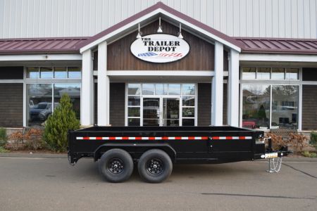New Punch 6'11  x 14' Scissor Dump Trailer 14K