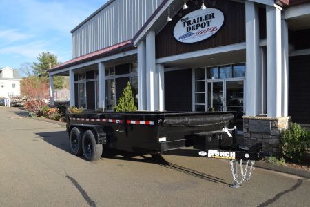 New Punch 6'11" x 14' Scissor Dump Trailer 14K
