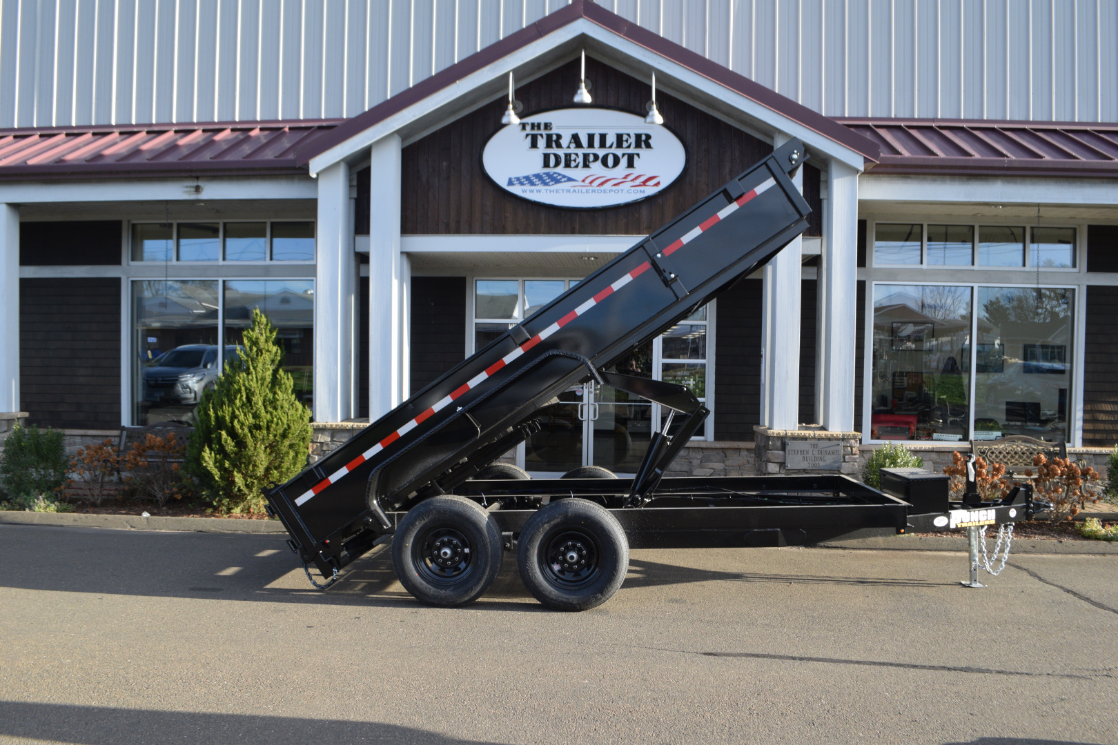 New Punch 6'11" x 14' Scissor Dump Trailer 14K