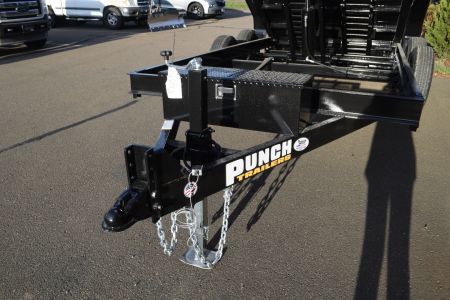 New Punch 6'11" x 14' Scissor Dump Trailer 14K