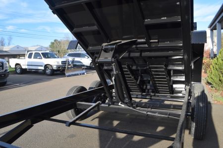 New Punch 6'11" x 14' Scissor Dump Trailer 14K