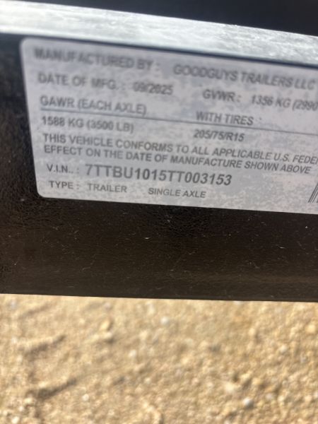 New 2026 Good Guys Trailers GATE Utility Trailer