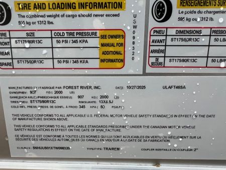 New 2026 US Cargo 4 x 6 Cargo / Enclosed Trailer