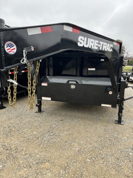 New 2026 Sure-Trac 7 X 16 PRO TELESCOPIC GOOSENECK Dump Trailer
