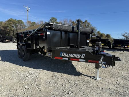 New 2026 Diamond C Trailers LPT207 7x14 32  Walls w/ Electric Tarp