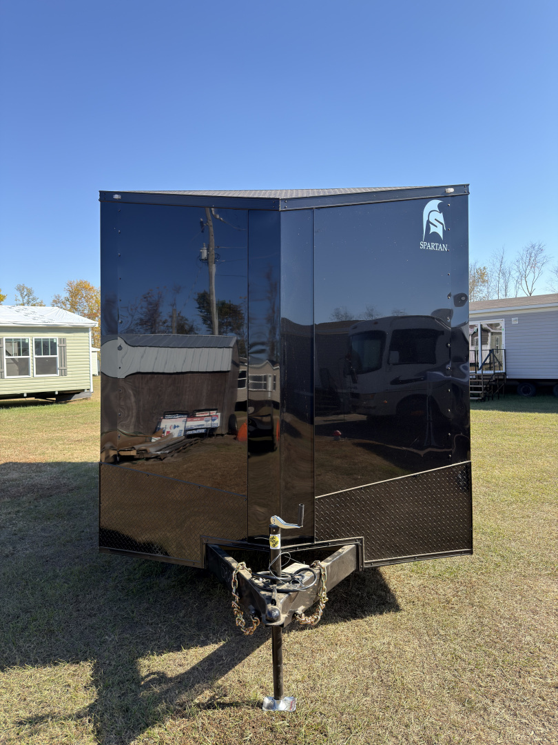 New 2026 Spartan Cargo 8.5x18TA Blackout Rear Wing Spoiler 7'6" Tall Spread Axle Cargo / Enclosed Trailer