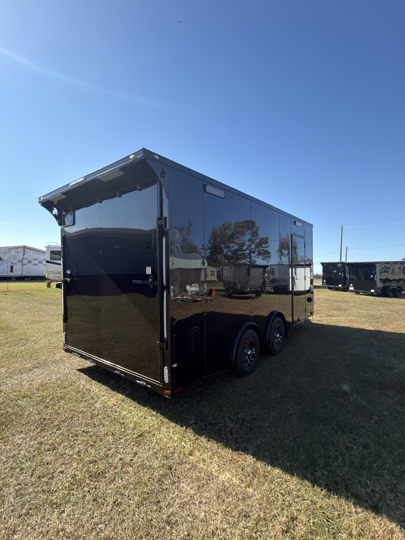 New 2026 Spartan Cargo 8.5x18TA Blackout Rear Wing Spoiler 7'6" Tall Spread Axle Cargo / Enclosed Trailer