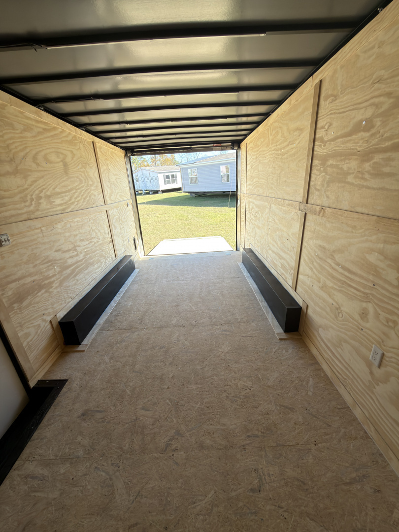 New 2026 Spartan Cargo 8.5x18TA Blackout Rear Wing Spoiler 7'6" Tall Spread Axle Cargo / Enclosed Trailer