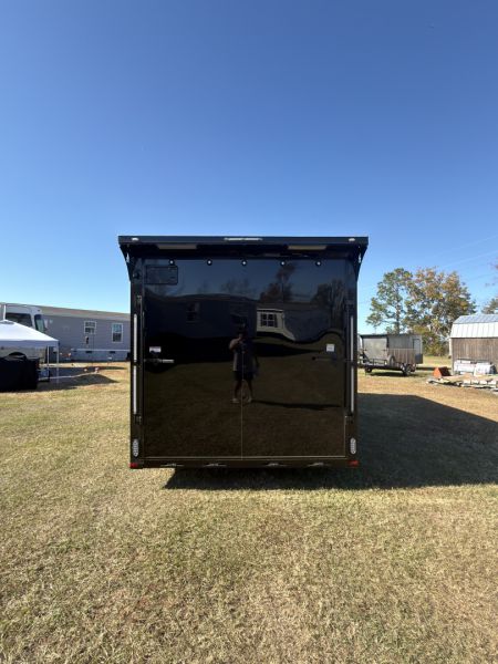New 2026 Spartan Cargo 8.5x18TA Blackout Rear Wing Spoiler 7'6" Tall Spread Axle Cargo / Enclosed Trailer