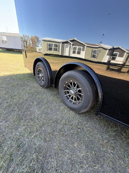 New 2026 Spartan Cargo 8.5x18TA Blackout Rear Wing Spoiler 7'6" Tall Spread Axle Cargo / Enclosed Trailer