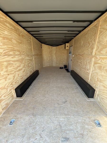 New 2026 Spartan Cargo 8.5x18TA Blackout Rear Wing Spoiler 7'6" Tall Spread Axle Cargo / Enclosed Trailer