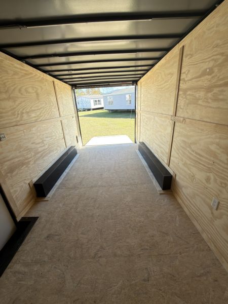 New 2026 Spartan Cargo 8.5x18TA Blackout Rear Wing Spoiler 7'6" Tall Spread Axle Cargo / Enclosed Trailer