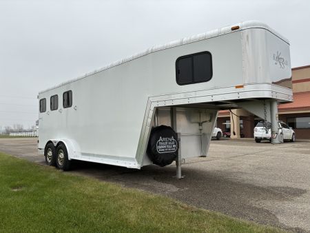 Used 2003 Kiefer Manufacturing 3H Gooseneck Horse Trailer