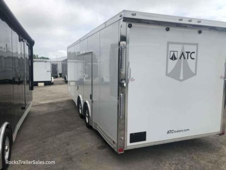 New 2023 ATC 24 FT QUEST ENCLOSED CAR HAULER WITH ESCAPE DOOR AND AC