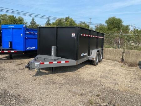 New 2023 BWISE 14 FT HIGH SIDE DUMP TRAILER