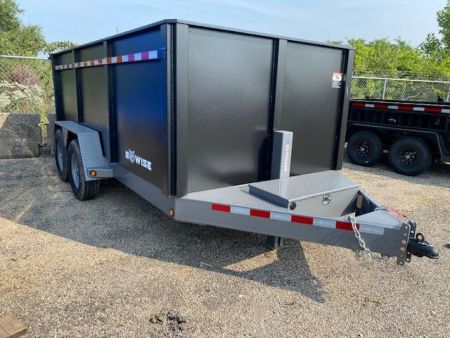 New 2023 BWISE 14 FT HIGH SIDE DUMP TRAILER