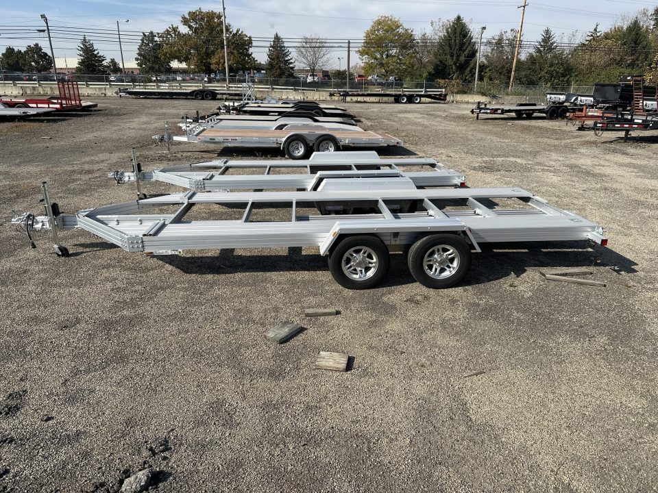 New 2025 Trailex CT-8055EXT ALL ALUMINUM OPEN CAR TRAILER 6' 8" X 18 FT