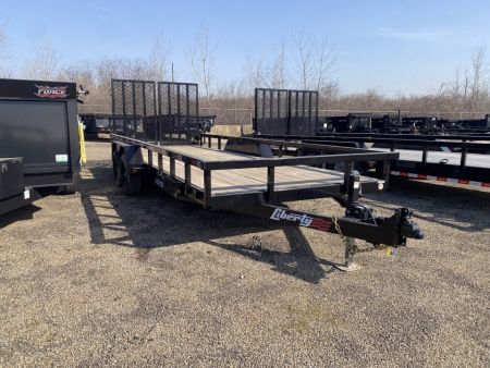 New 2025 Liberty 7 X 20 FT HD UTILITY TRAILER SPLIT RAMP GATE 9990 GVWR