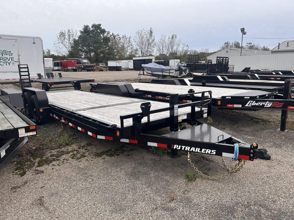 New 2025 PJ Trailers 7 X 22 FT TILT TRAILER 14K GVWR