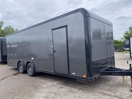 New 2024 United Trailers 24 FT ENCLOSED CAR HAULER TORSION AXLES  ALUMINUM WHEELS WITH BLACK OUT TRIM