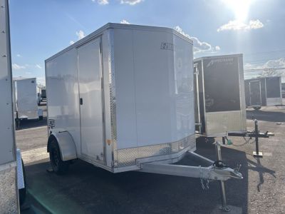 New 2025 E-Z Hauler 6 X 10 FT XLT ALUMINUM FRAME CARGO TRAILER RAMP DOOR 6 FT 6 IN INT
