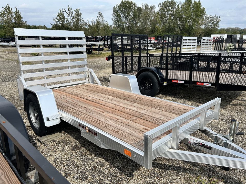 New 2026 Sport Haven 5 X 10 FT ALUMINUM UTILITY TRAILER WOOD DECK NO SIDE RAIL